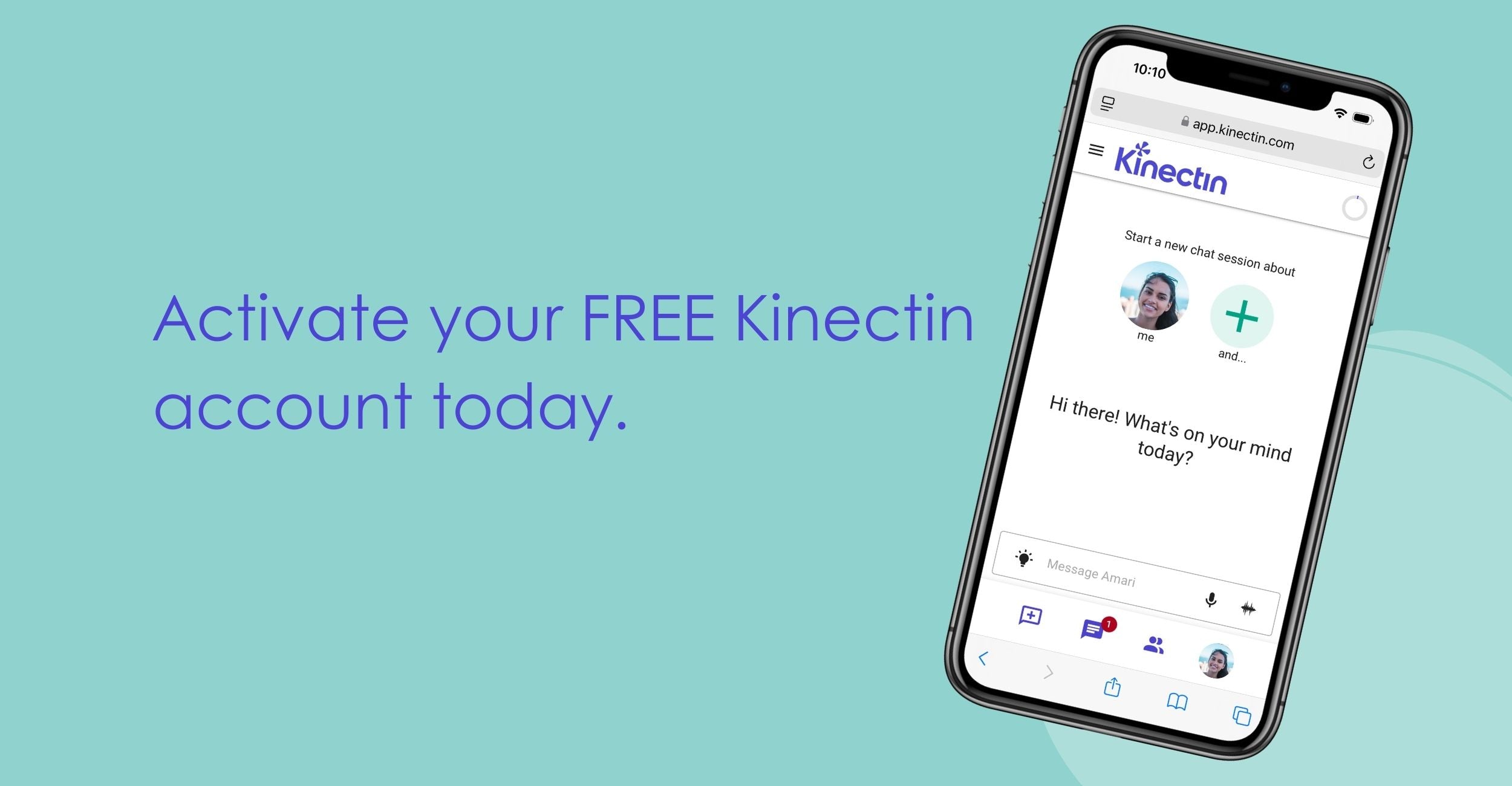 Sign up for your free kinectin account
