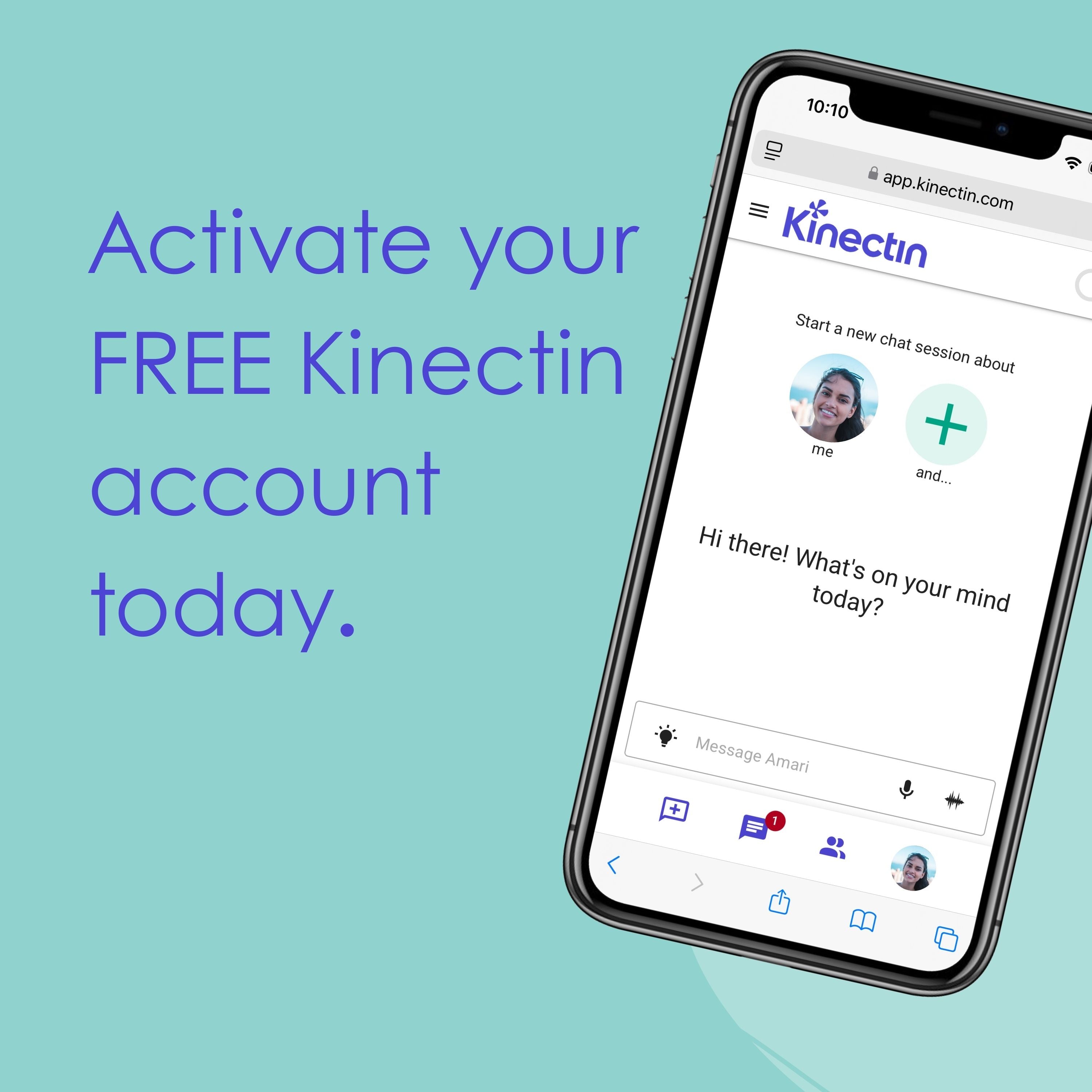 Sign up for your free kinectin account